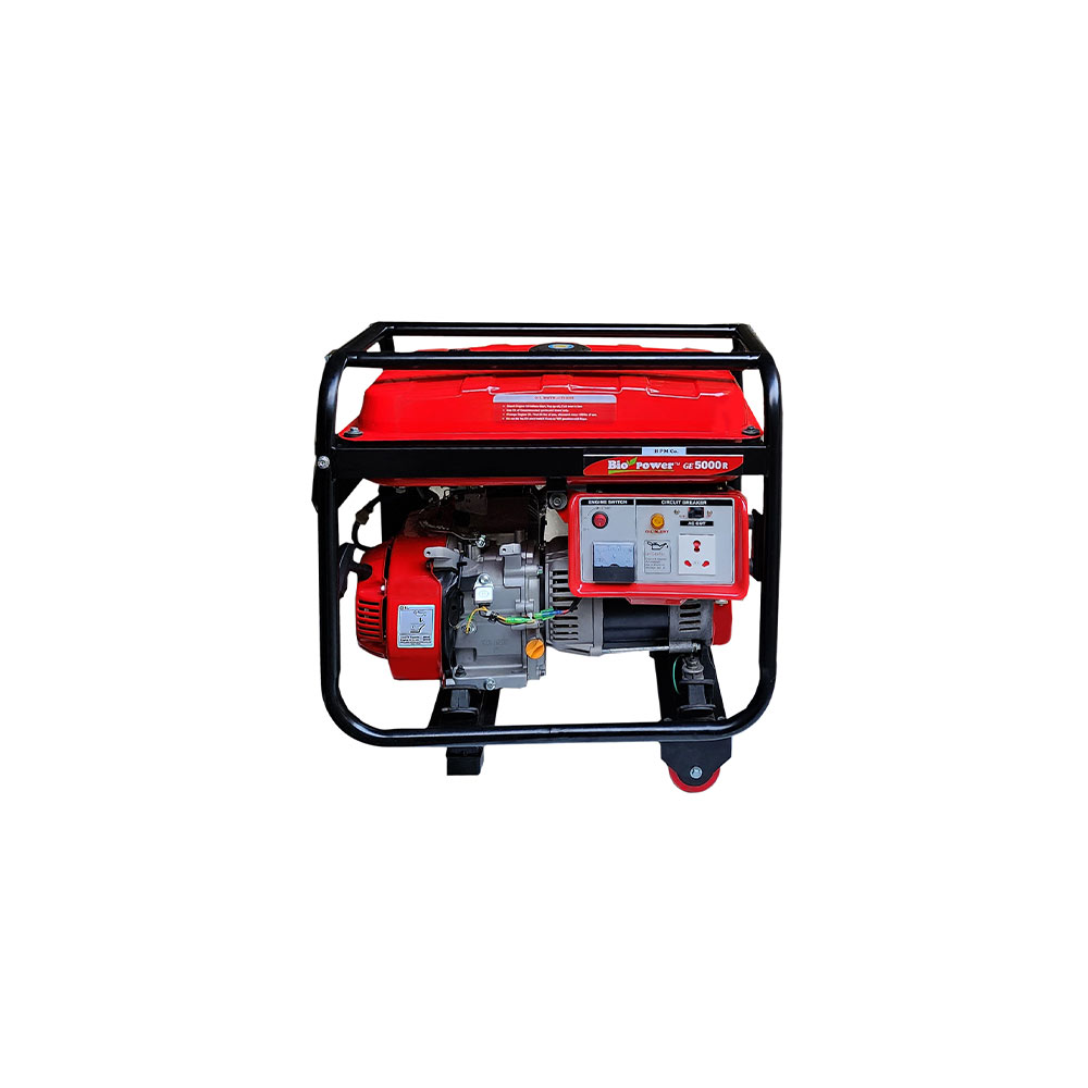 5 KVA Portable  Light Weight Petrol Generator,   Recoil Start Model GE-5000R, 